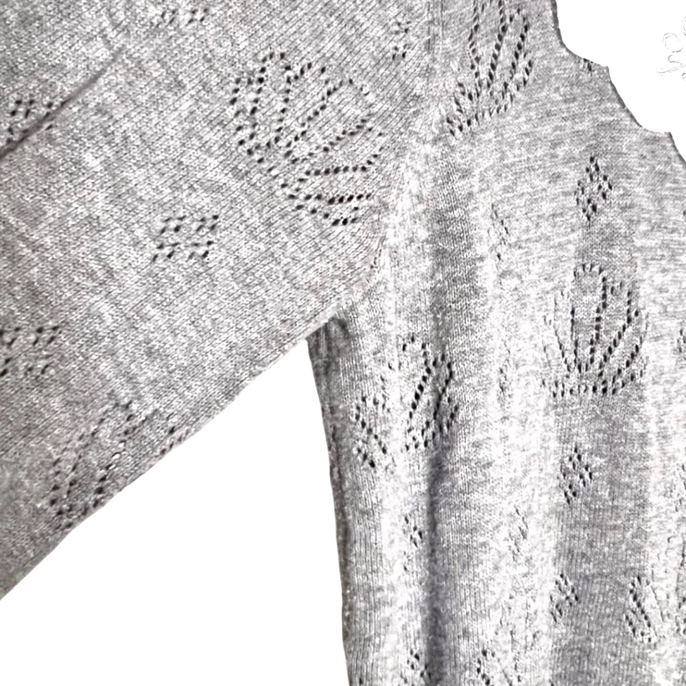 Disney The Little Mermaid Ariel Grey Pointelle Cardigan - Picture 7 of 15